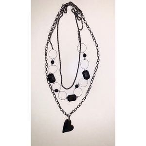 Black Heart Necklace